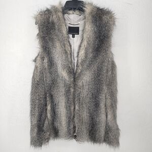 Party Chic Boho Fur Luxe Elevated Winter Vest | Banana‎ Republic Size Medium